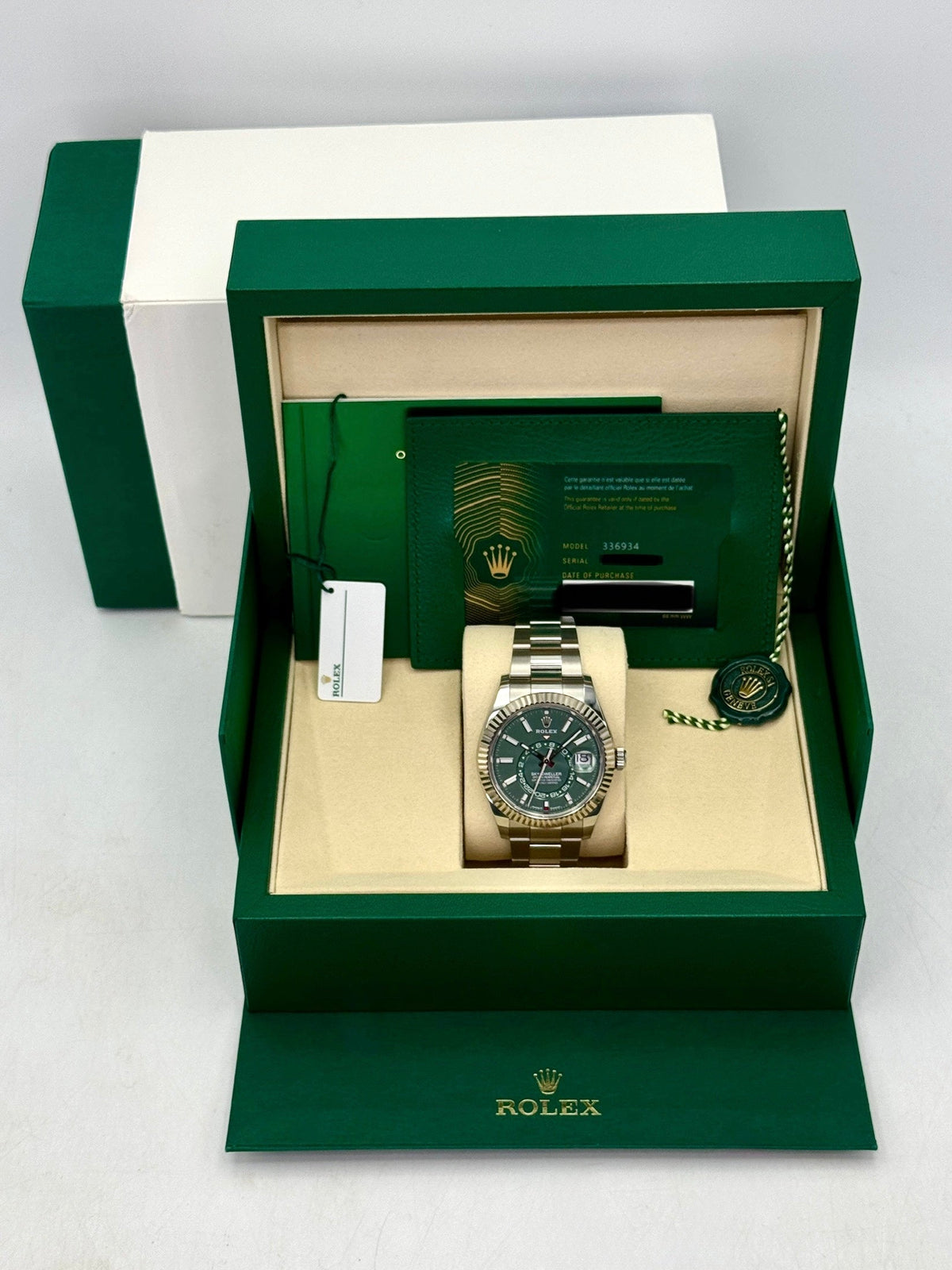 2025 Rolex Sky-Dweller 42mm 336934 Oyster Green Dial