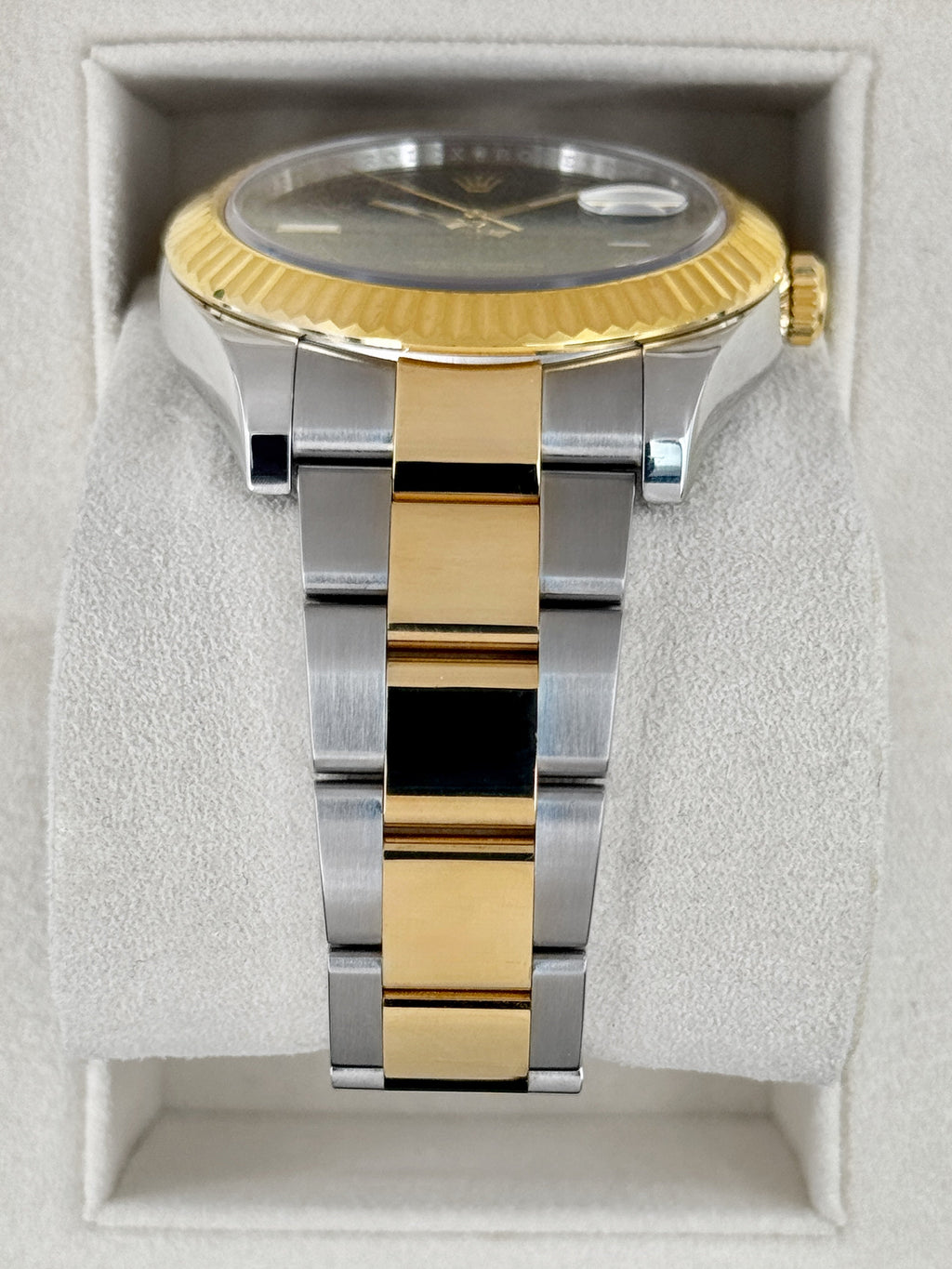 2010 Rolex Datejust II 41mm 116333 Two-Tone Oyster Grey Black Roman Numeral Dial