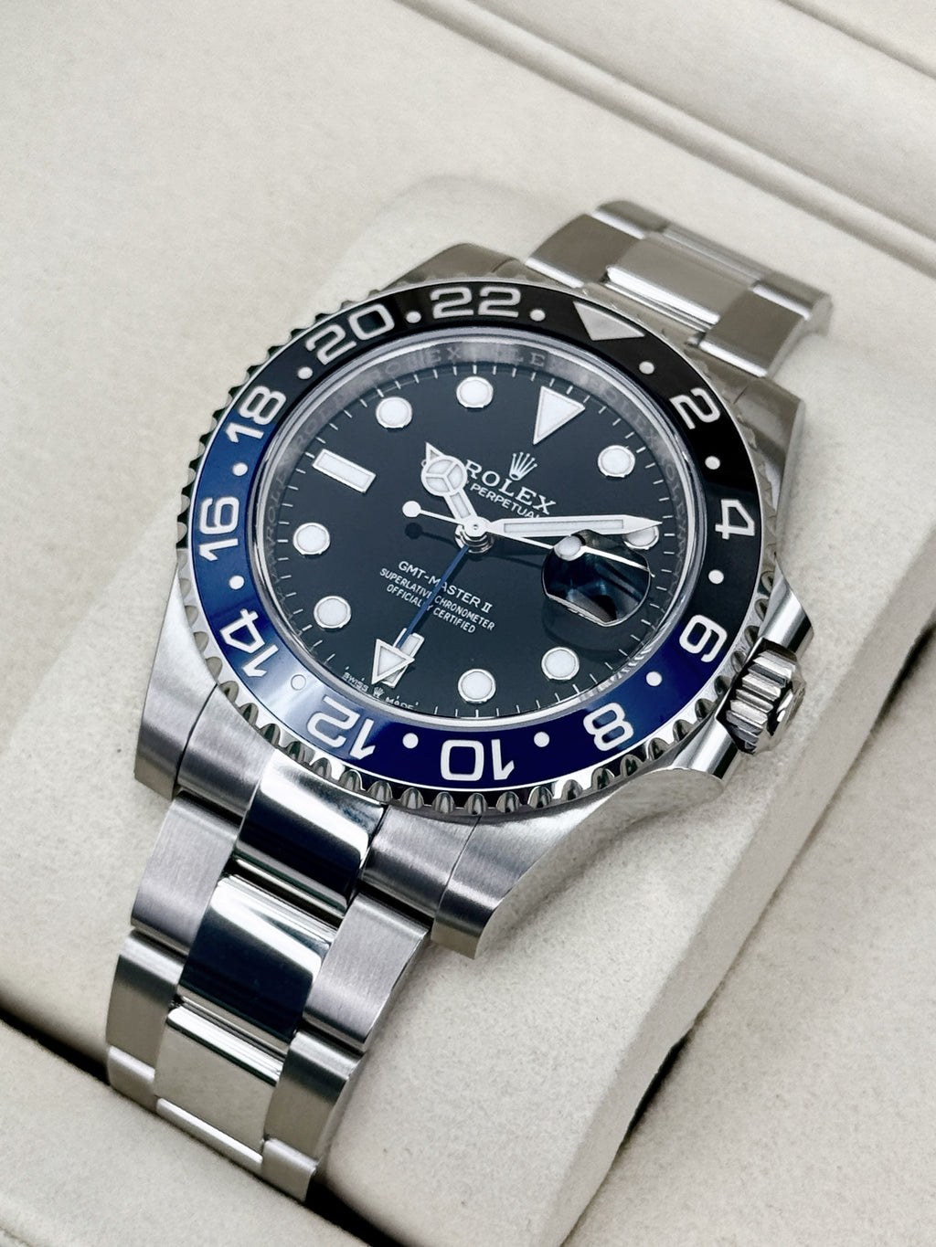 NEW 2026 Rolex GMT-Master II Batman 40mm 126710BLNR Oyster (NEW STYLE CARD)