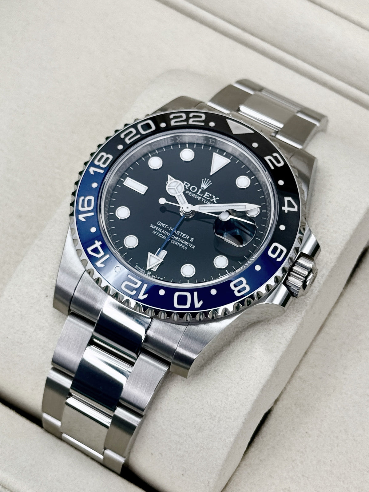 NEW 2026 Rolex GMT-Master II Batman 40mm 126710BLNR Oyster (NEW STYLE CARD)