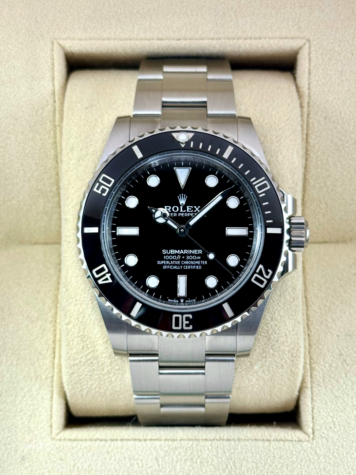 2025 Rolex Submariner 41mm 124060 Stainless Steel Black Dial