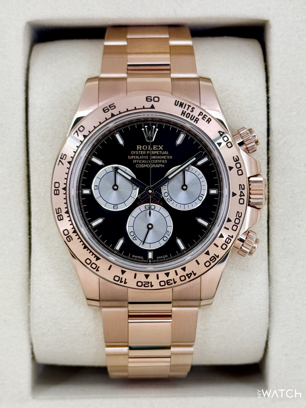 NEW 2025 Rolex Daytona 40mm 126505 Rose Gold Black Dial