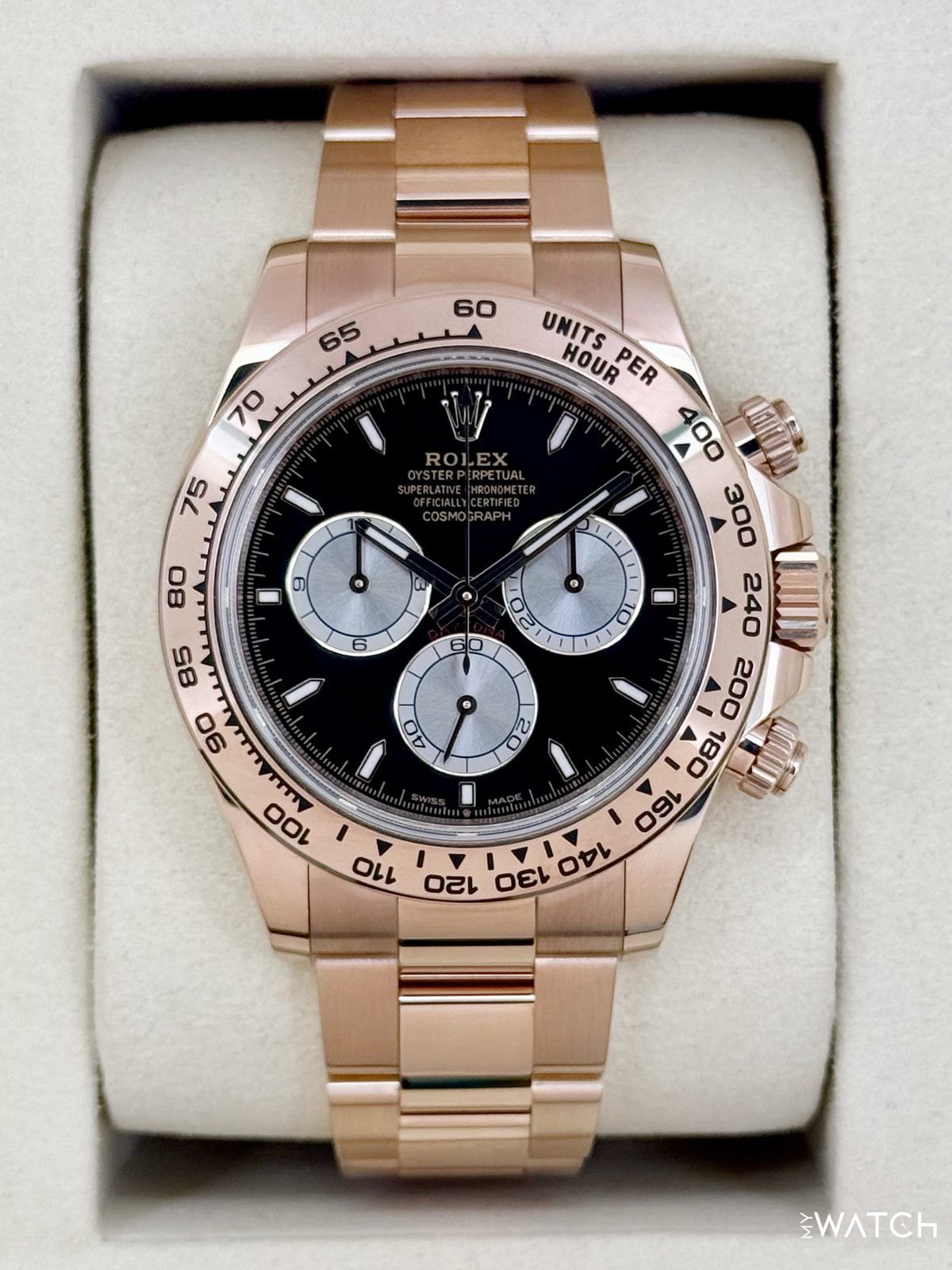 NEW 2025 Rolex Daytona 40mm 126505 Rose Gold Black Dial