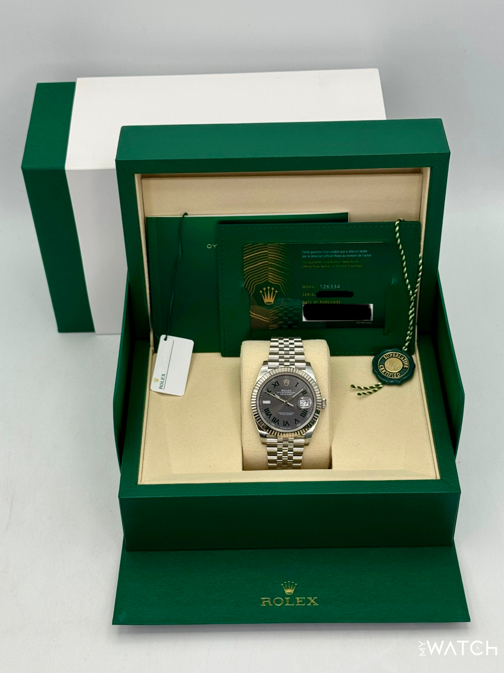 NEW 2026 Rolex Datejust 41mm 126334 Jubilee Wimbledon Dial
