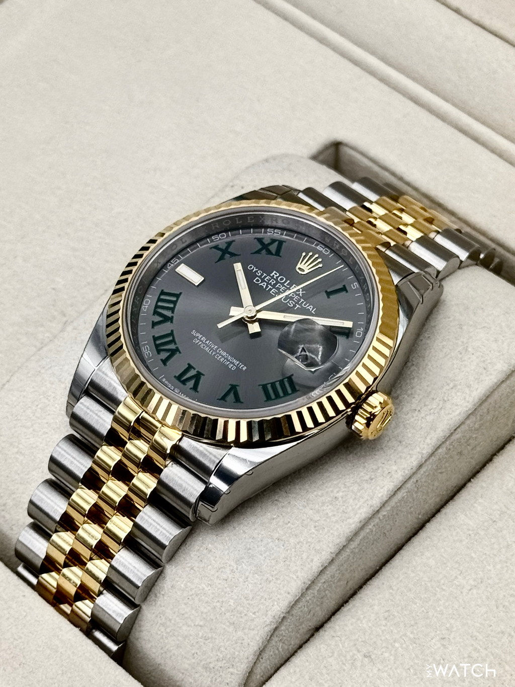 NEW 2026 Rolex Datejust 36mm 126233 Two-Tone Jubilee Wimbledon Dial (STICKERED)