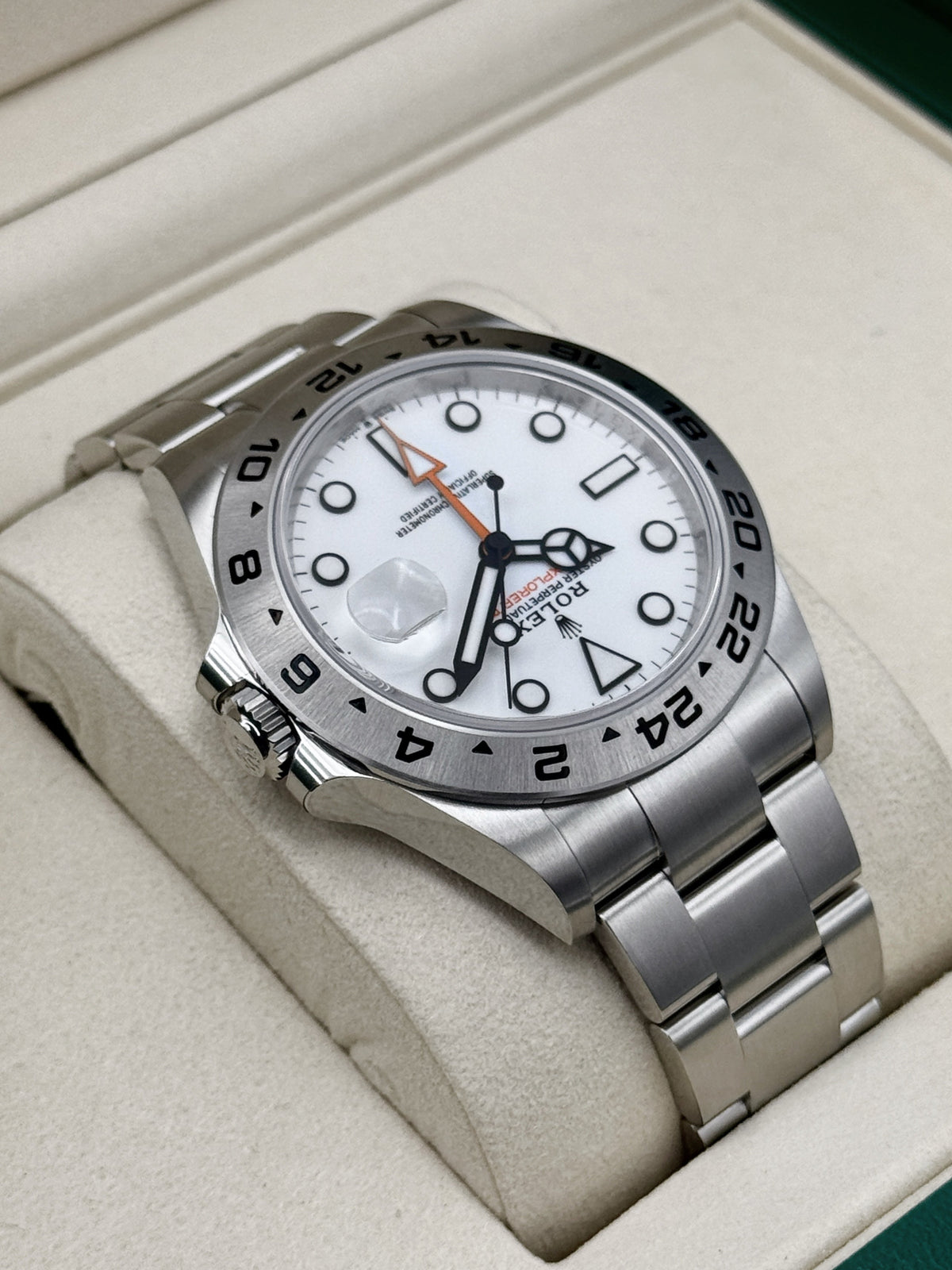 NEW 2026 Rolex Explorer II 42mm 226570 Stainless Steel Polar White Dial