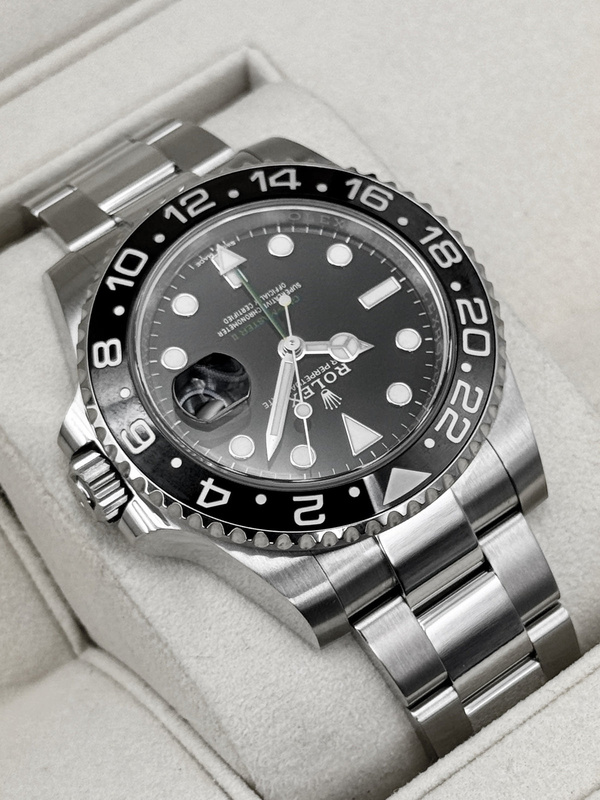 2019 Rolex GMT-Master II 40mm 116710LN Stainless Steel Black Dial