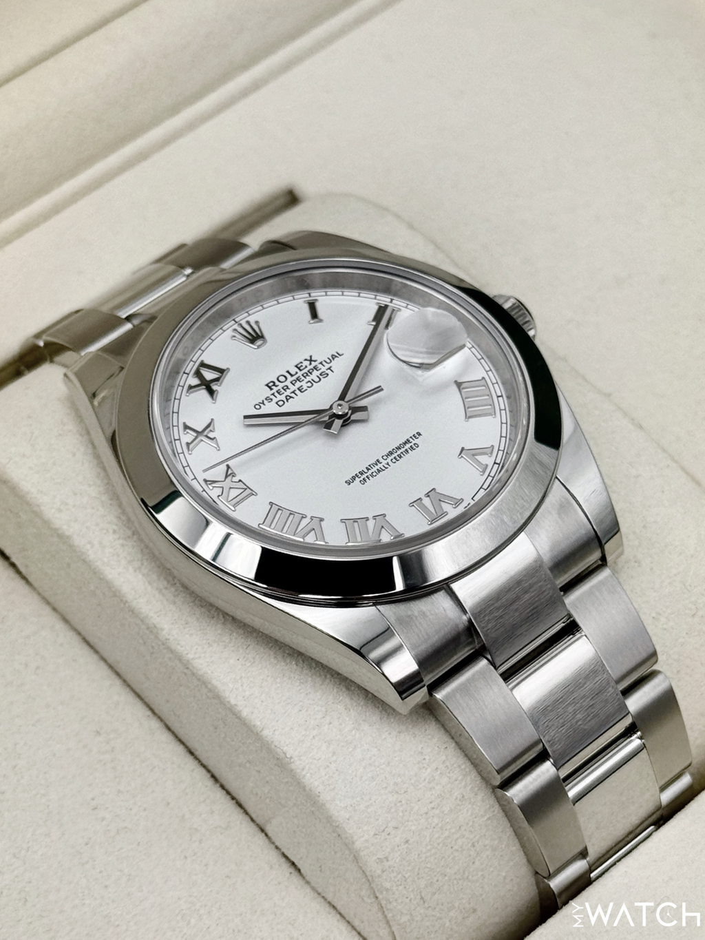 NEW 2026 Rolex Datejust 41mm 126300 Stainless Steel Oyster White Roman Numeral Dial