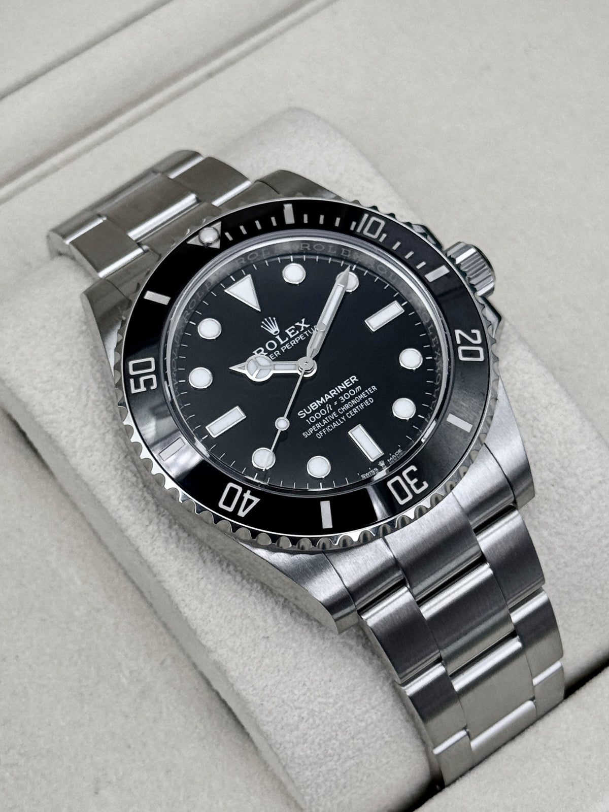 2025 Rolex Submariner 41mm 124060 Stainless Steel Black Dial