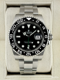 2018 Rolex GMT-Master II 40mm 116710LN Stainless Steel Black Dial