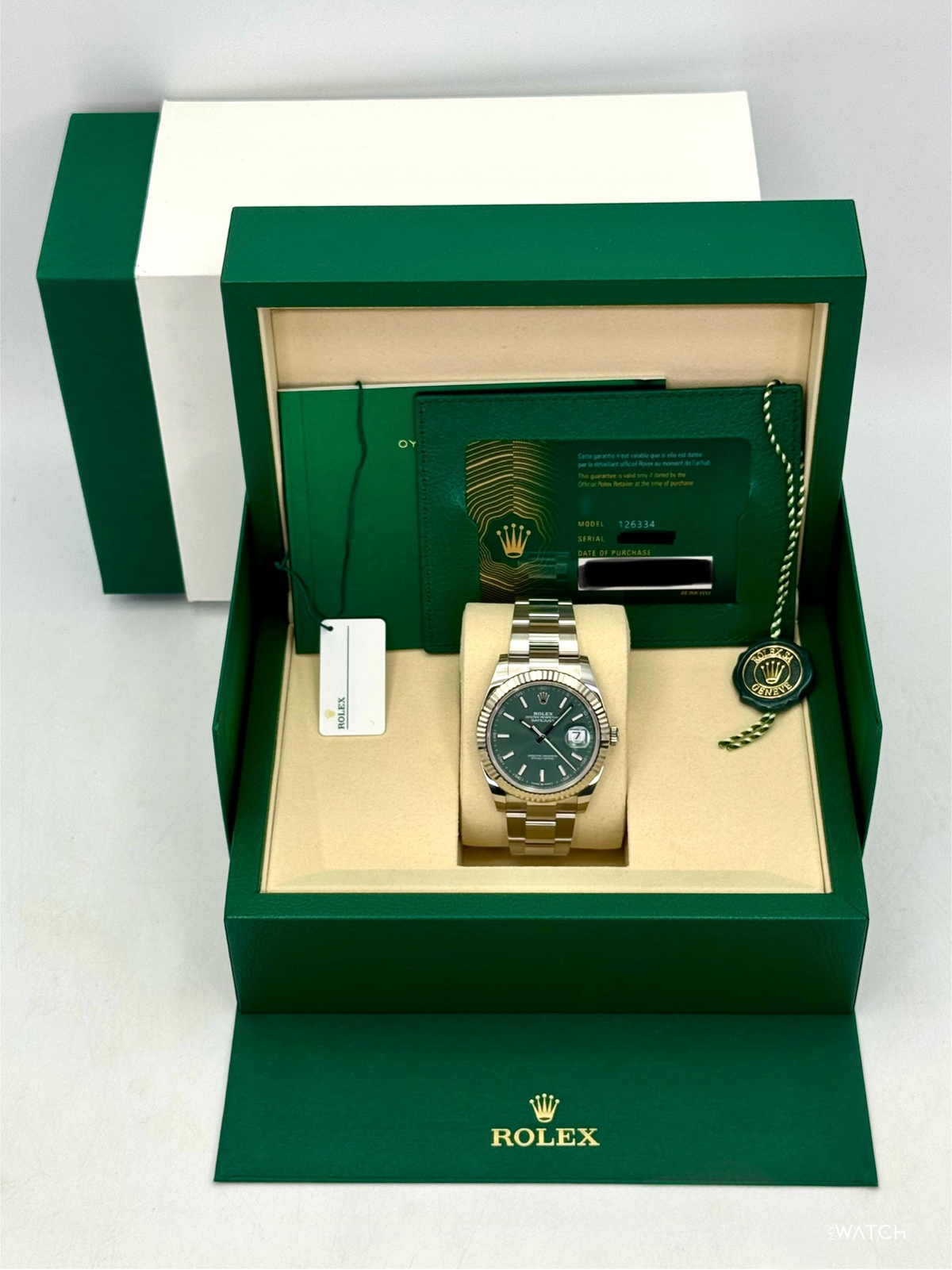 NEW 2026 Rolex Datejust 41mm 126334 Stainless Steel Oyster Green Dial