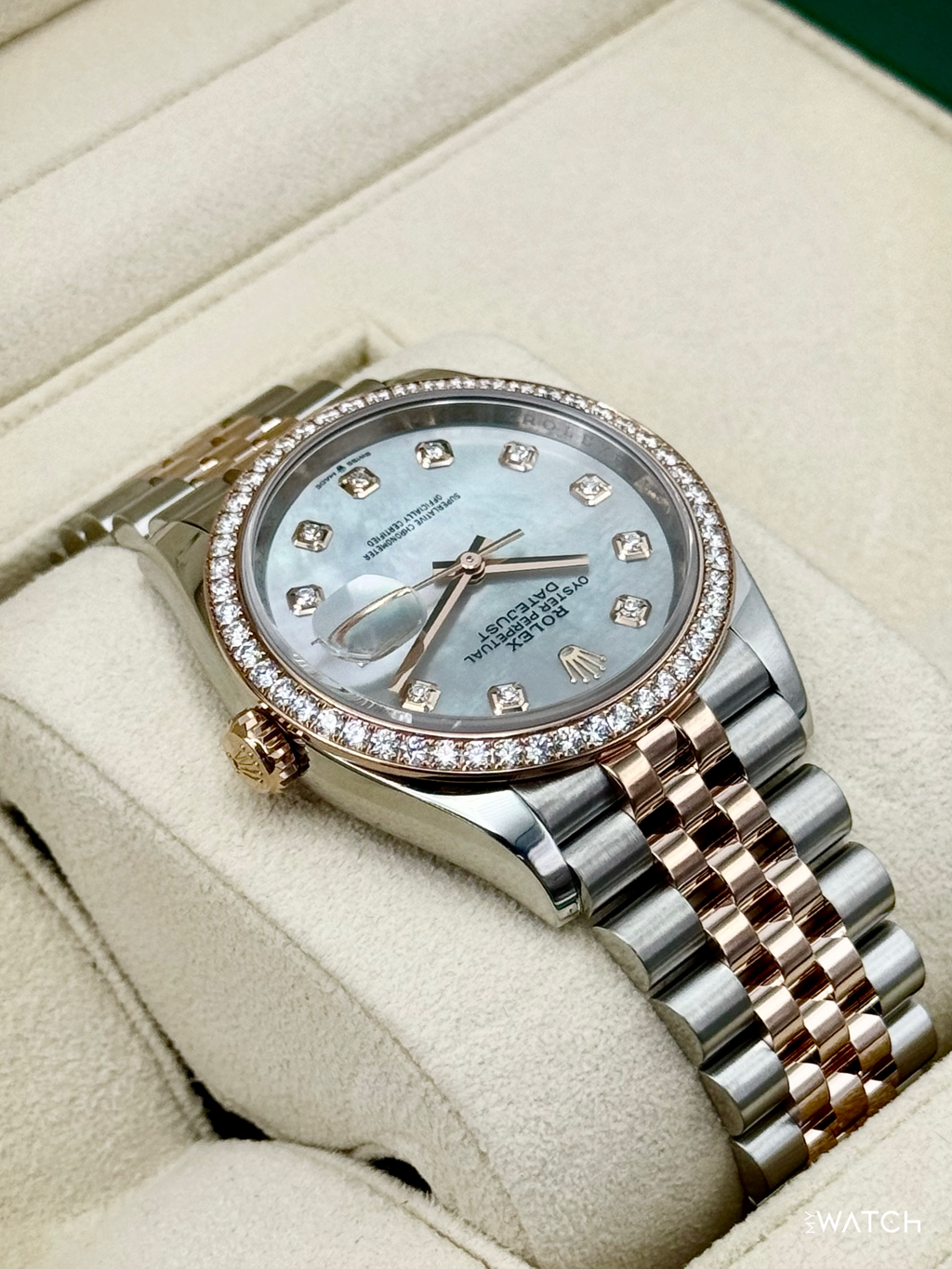 2024 Rolex Datejust 36mm 126281RBR Two-Tone Jubilee MOP Diamond Dial