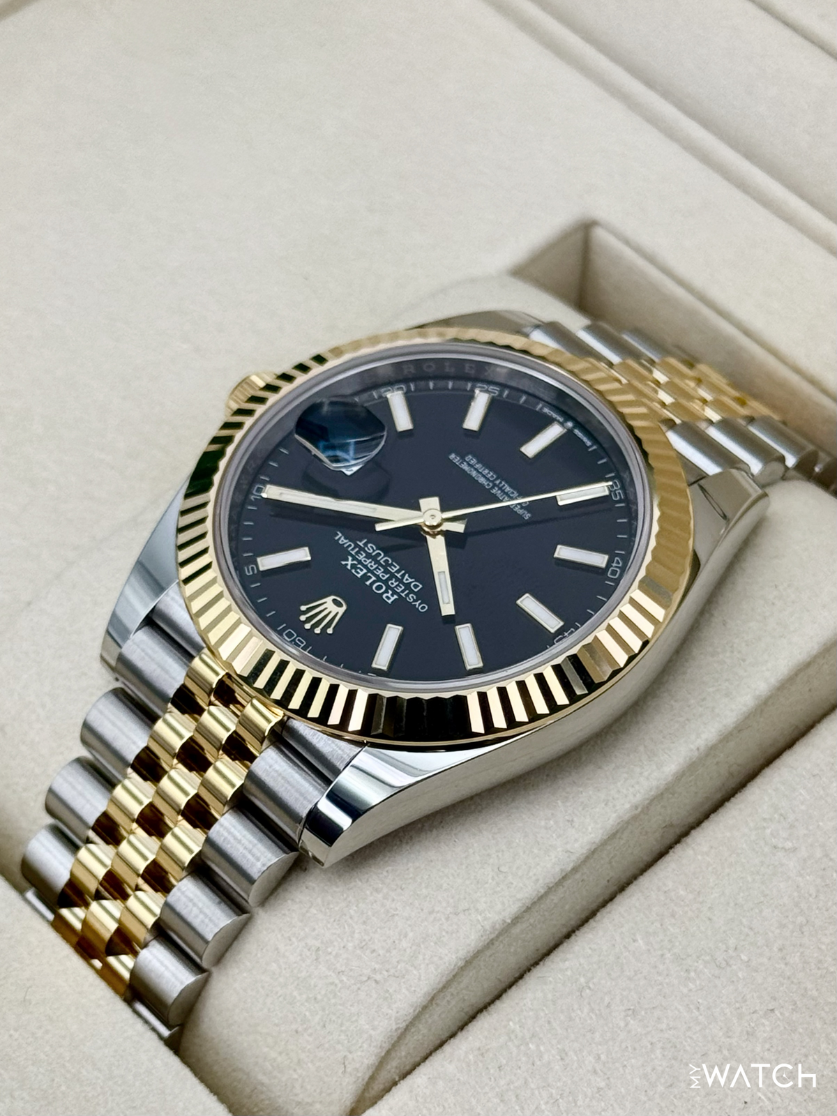 NEW 2026 Rolex Datejust 41mm 126333 Two-Tone Jubilee Black Dial