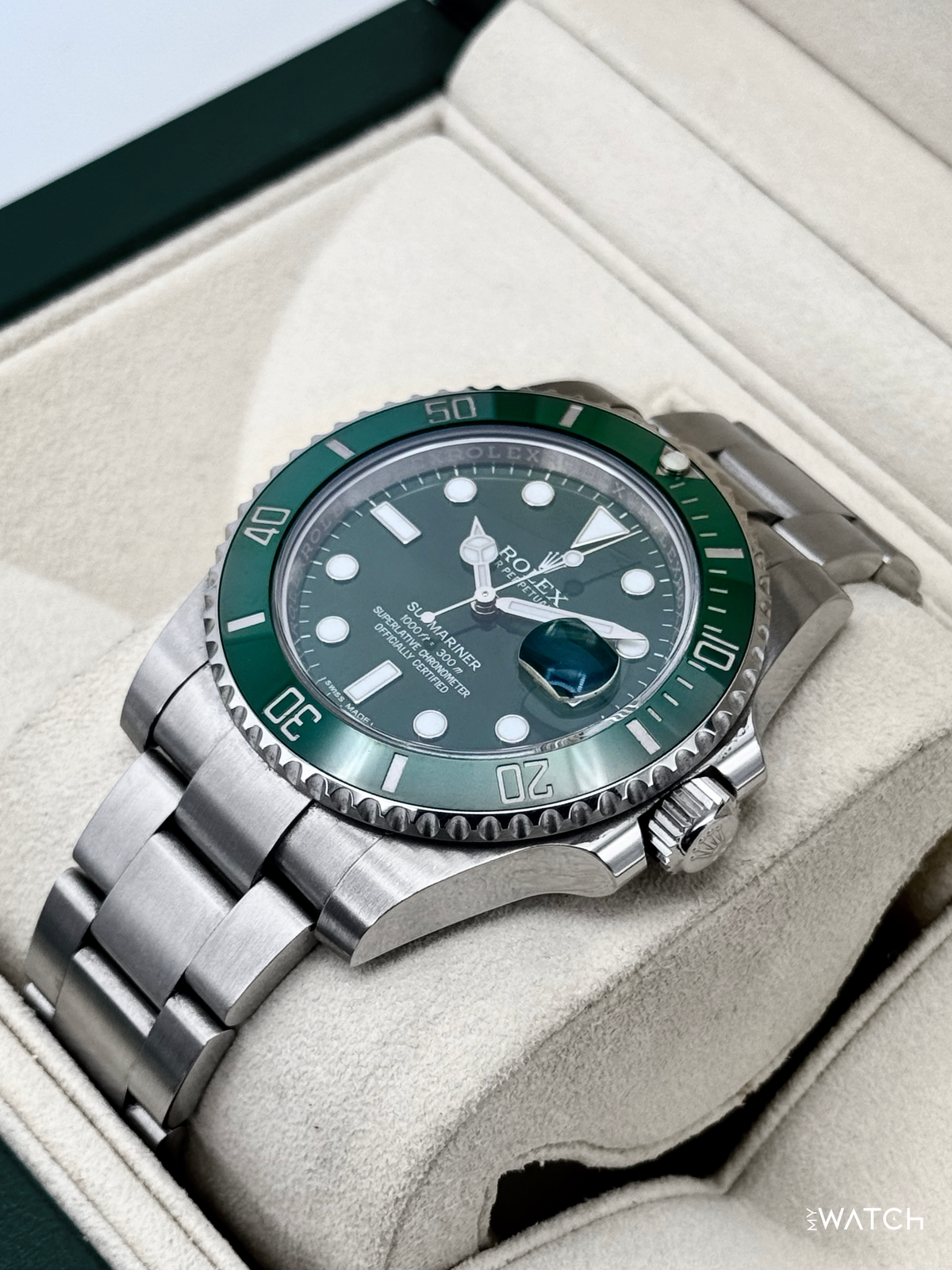2015 Rolex Submariner “Hulk” 40mm 116610LV Green Dial