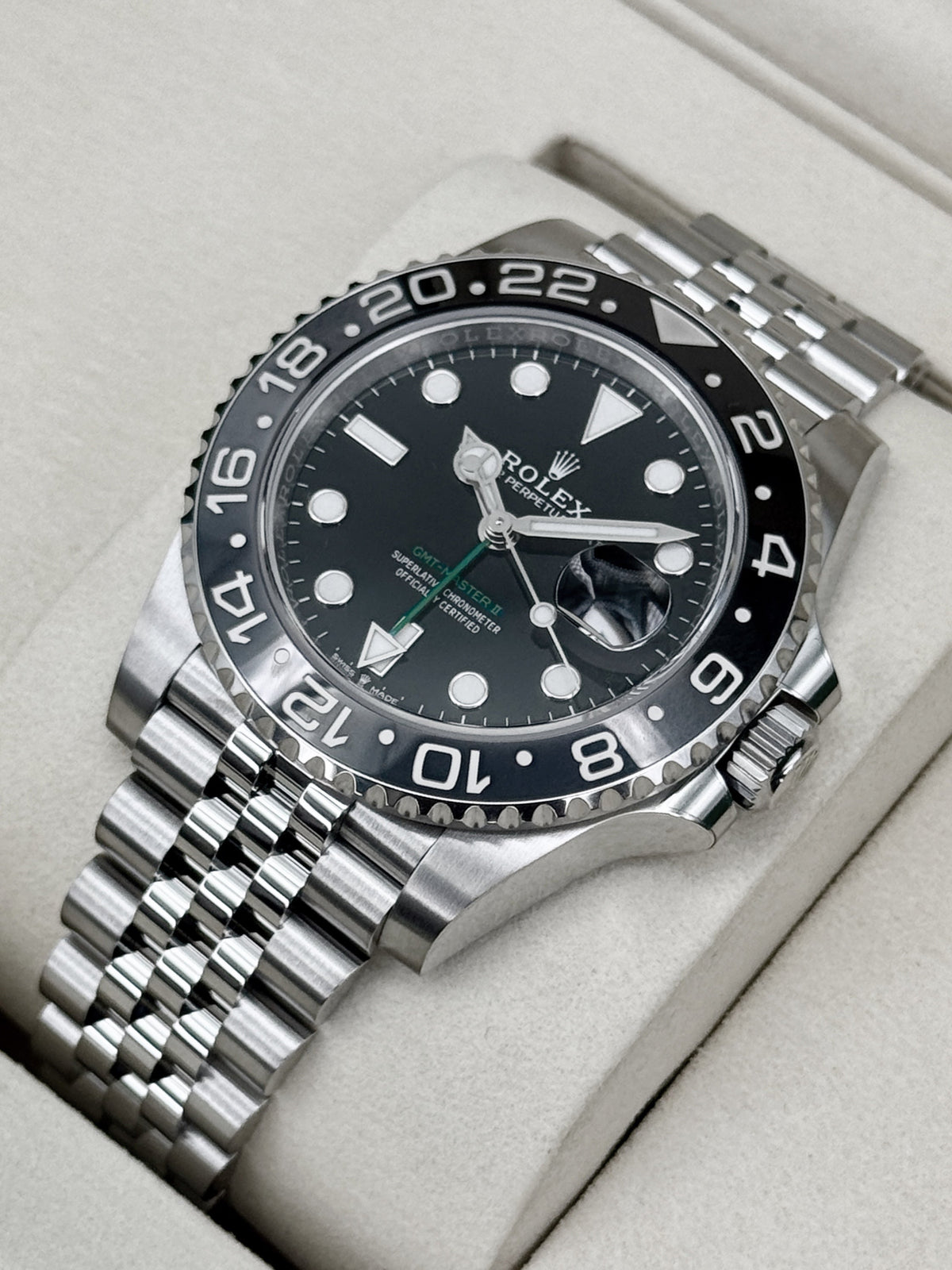 NEW 2026 Rolex GMT-Master II Bruce Wayne 40mm 126710GRNR Jubilee (NEW STYLE CARD)