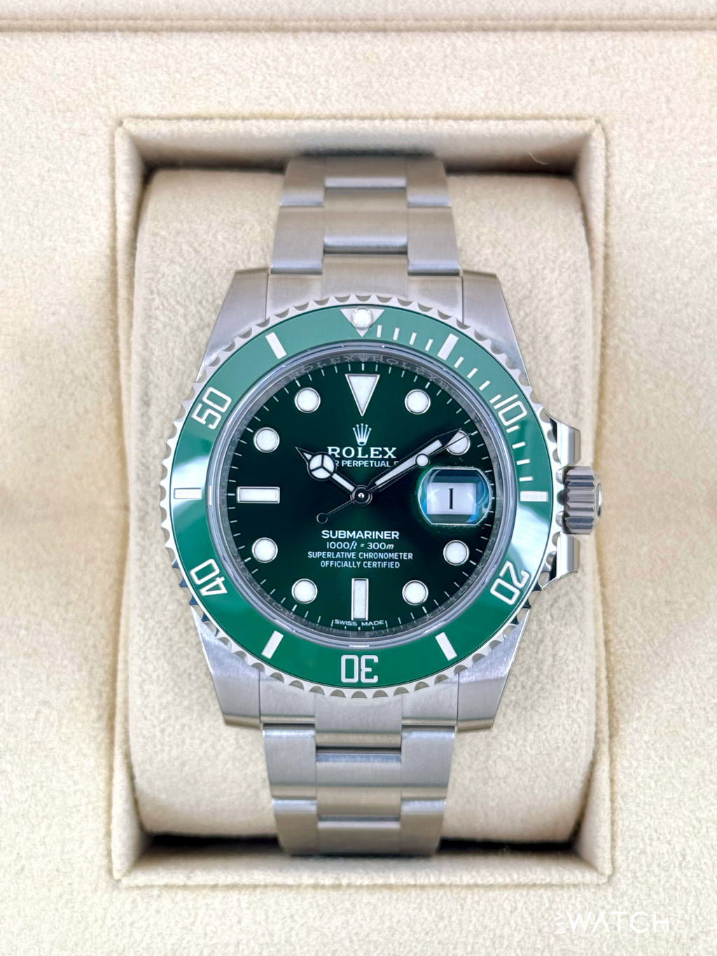 NEW OLD STOCK 2020 Rolex Submariner “Hulk” 40mm 116610LV Green Dial (STICKERED)
