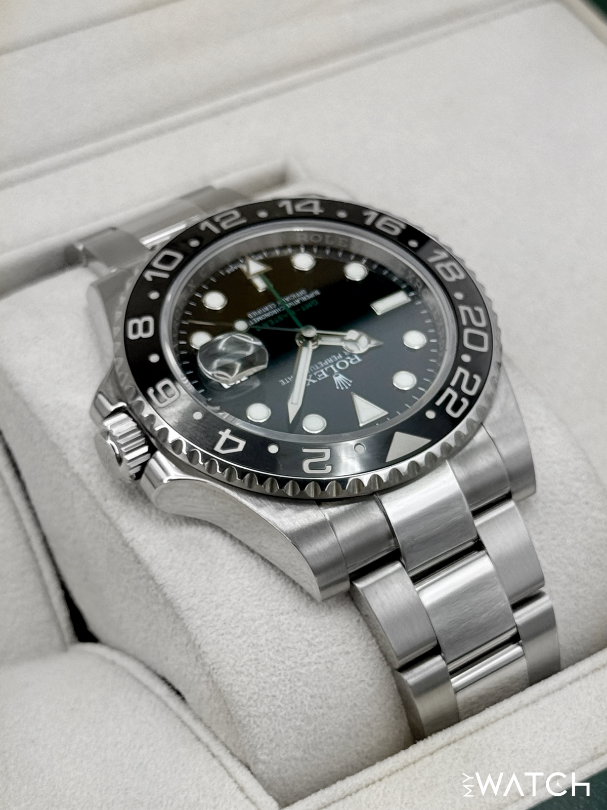 2018 Rolex GMT-Master II 40mm 116710LN Stainless Steel Black Dial