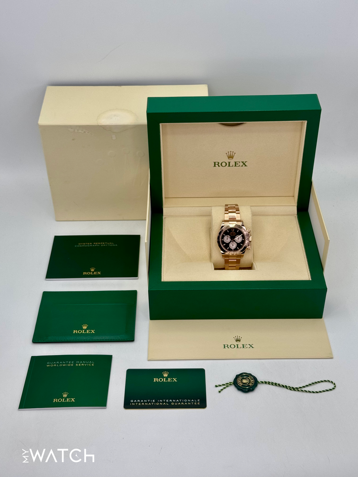 2024 Rolex Daytona 40mm 126505 Rose Gold Black Dial