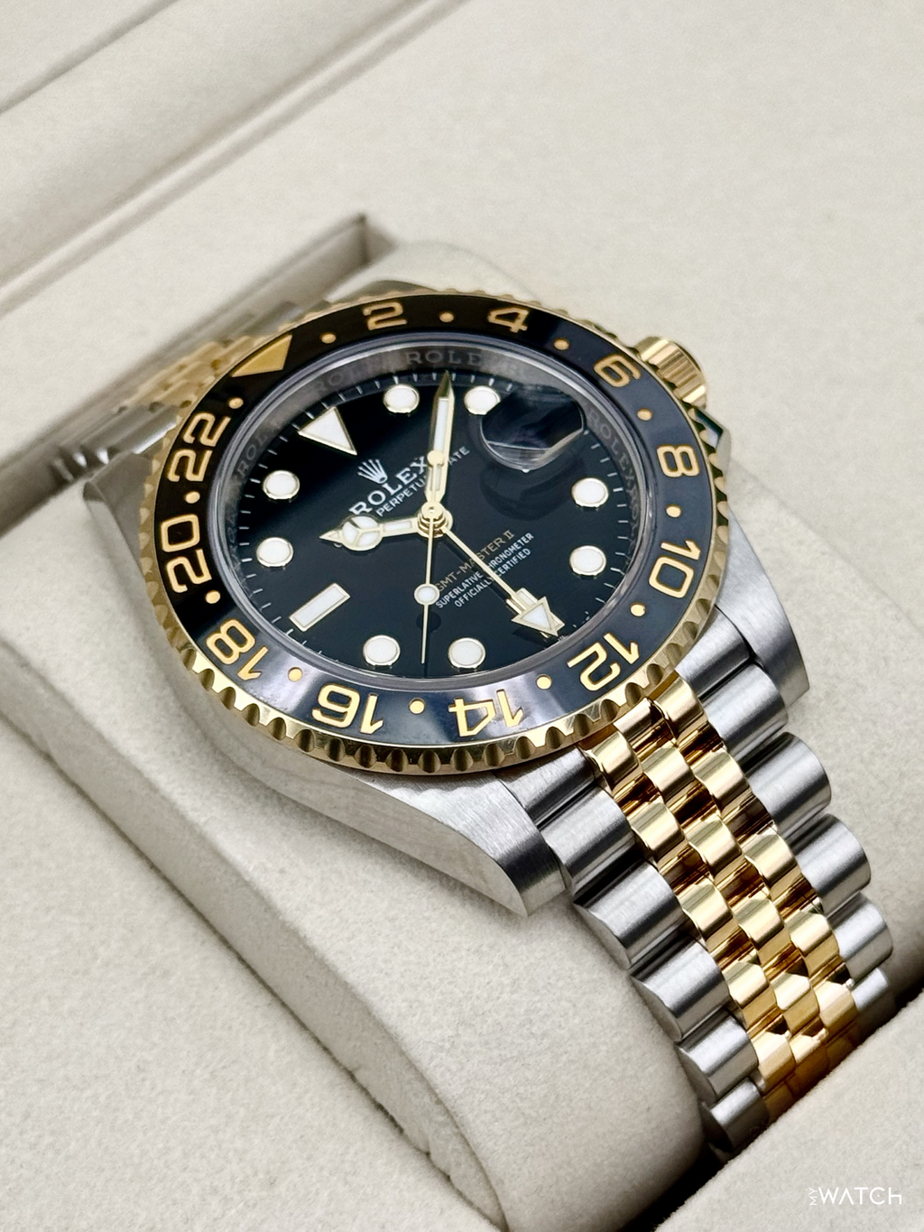 2025 Rolex GMT-Master II 40mm 126713GRNR Two-Tone Jubilee