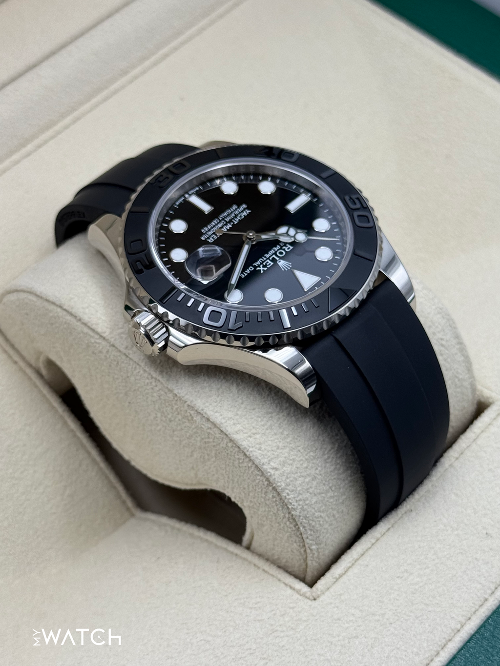 2024 Rolex Yacht-Master 42mm 226659 White Gold Oysterflex Black Dial