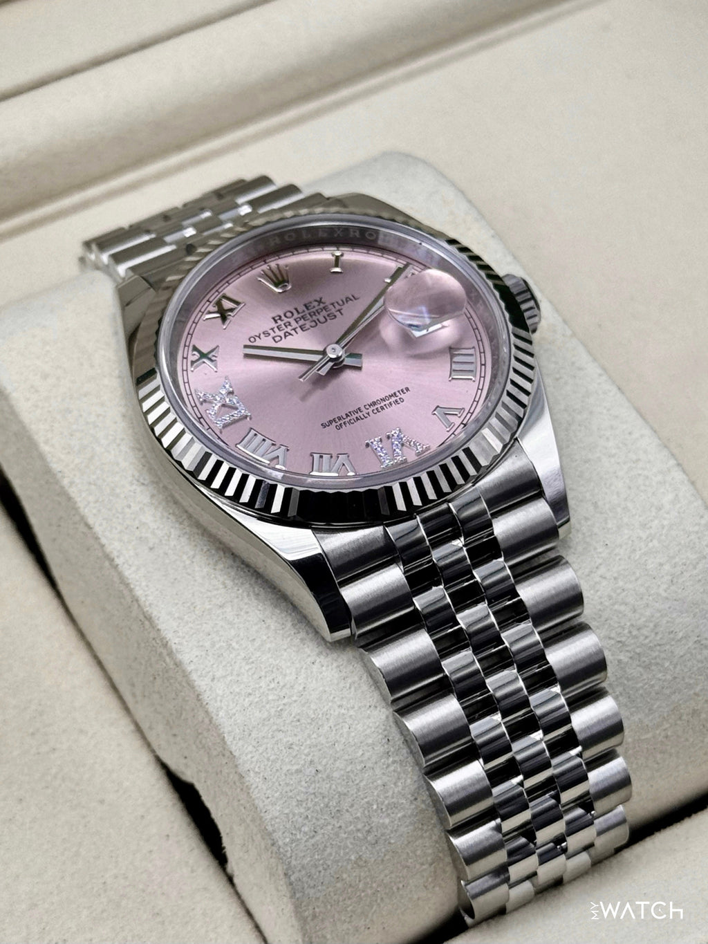 NEW 2026 Rolex Datejust 36mm 126234 Stainless Steel Jubilee Pink Diamond Dial