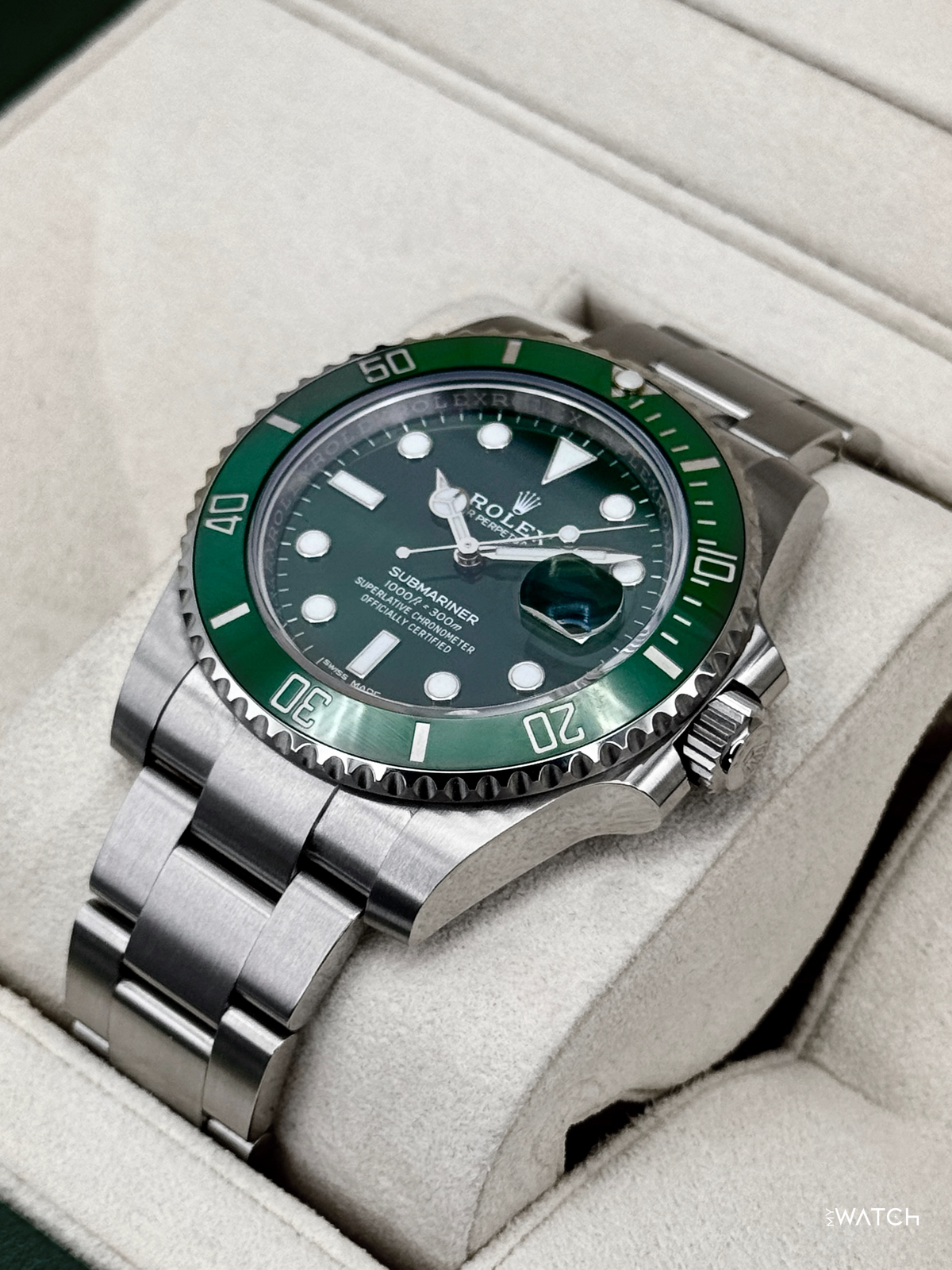 2019 Rolex Submariner “Hulk” 40mm 116610LV Green Dial