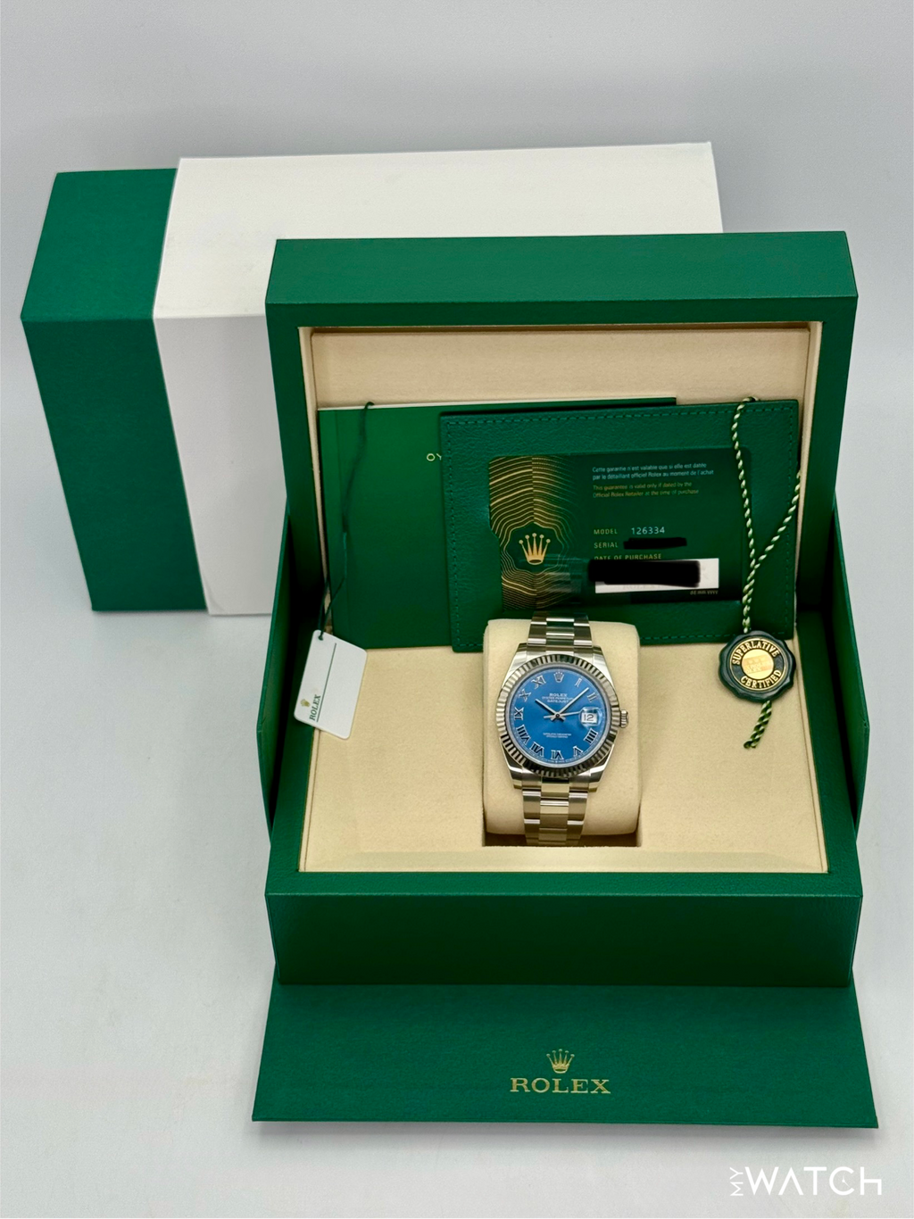 NEW 2026 Rolex Datejust 41mm 126334 Stainless Steel Oyster Azzurro Blue Dial