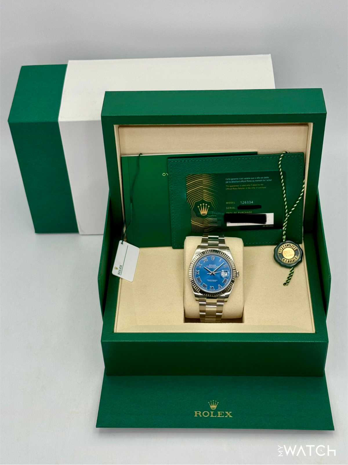 NEW 2026 Rolex Datejust 41mm 126334 Stainless Steel Oyster Azzurro Blue Dial