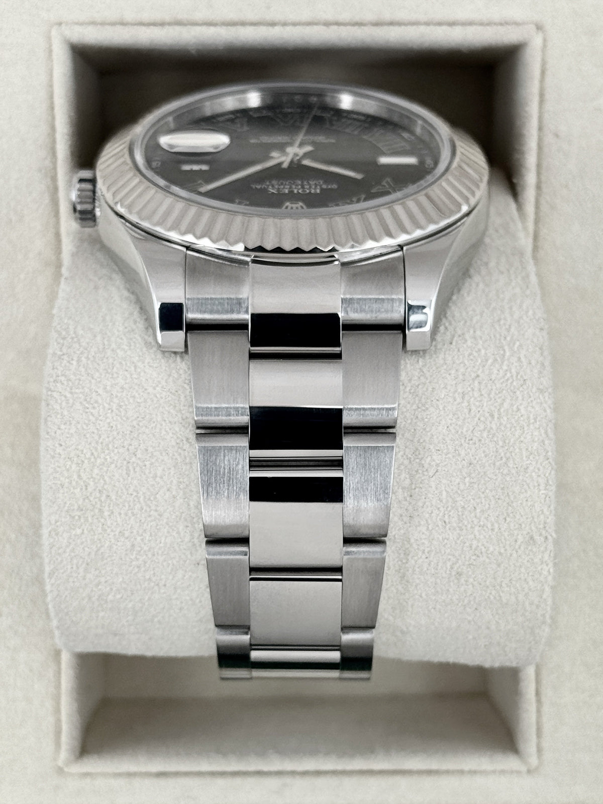 2003 Rolex Datejust II 41mm 116334 Stainless Steel Oyster Black Dial