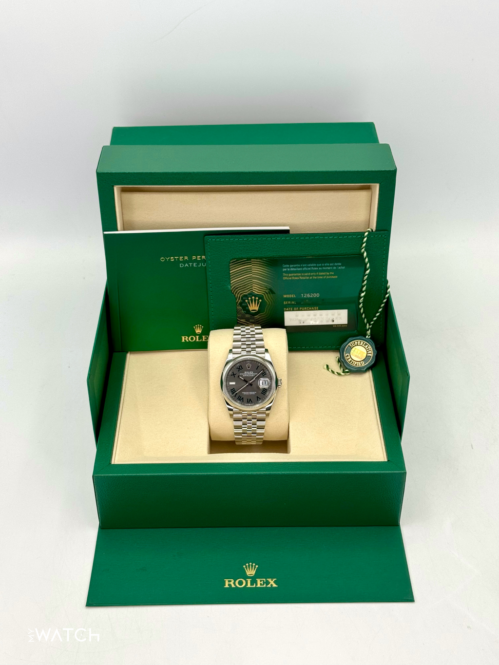 NEW 2025 Rolex Datejust 36mm 126200 Jubilee Wimbledon Dial