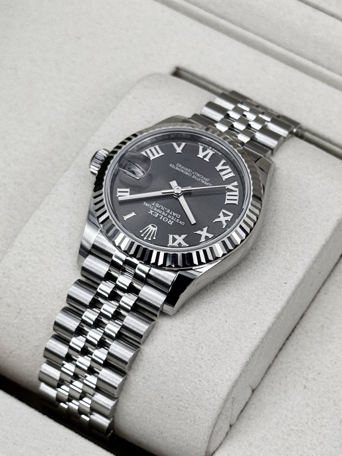 NEW 2026 Rolex Datejust 31mm 278274 Stainless Steel Jubilee Grey Dial