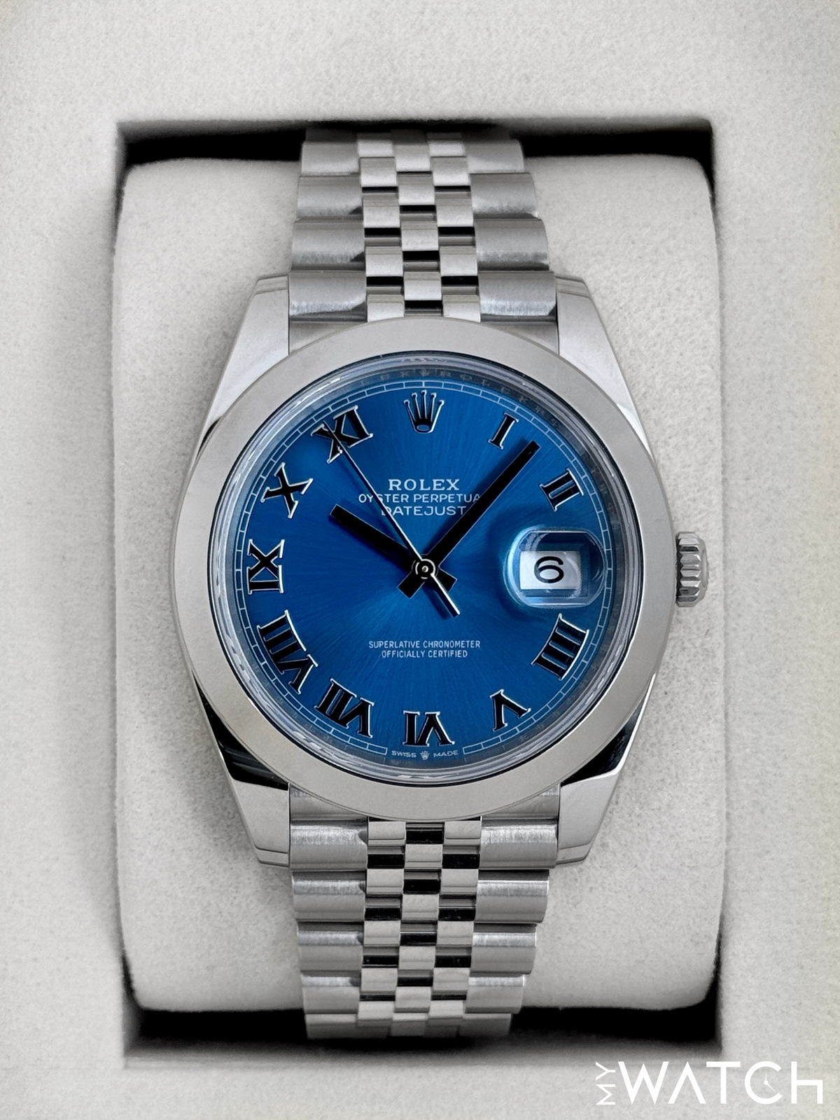 NEW 2026 Rolex Datejust 41mm 126300 Stainless Steel Jubilee Blue Roman Numeral Dial