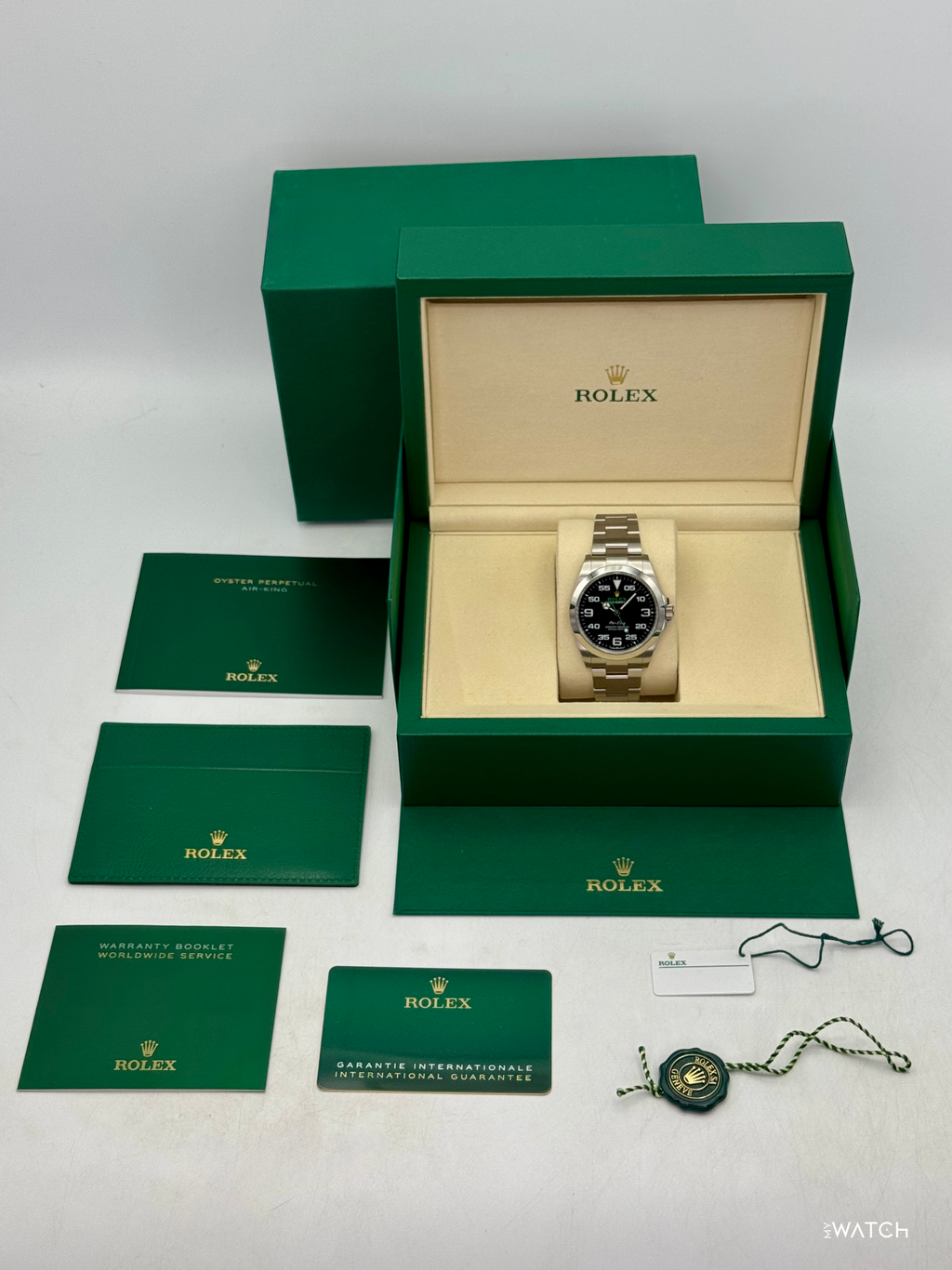 2025 Rolex Air-King 40mm 126900 Stainless Steel Black Dial