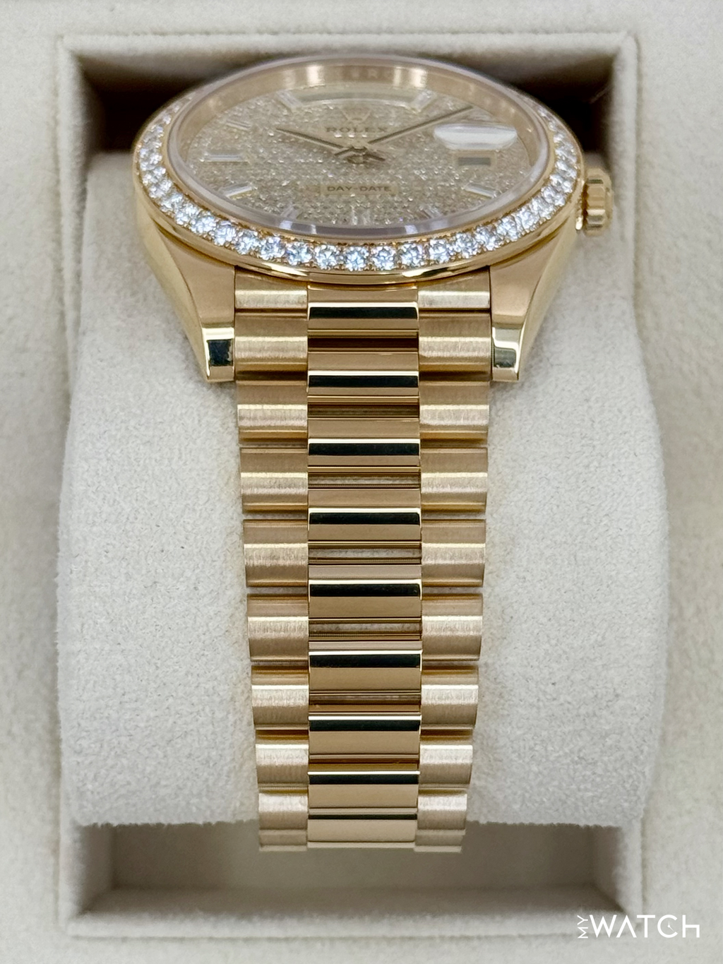 2024 Rolex Day-Date 40mm 228348RBR Diamond Paved Dial