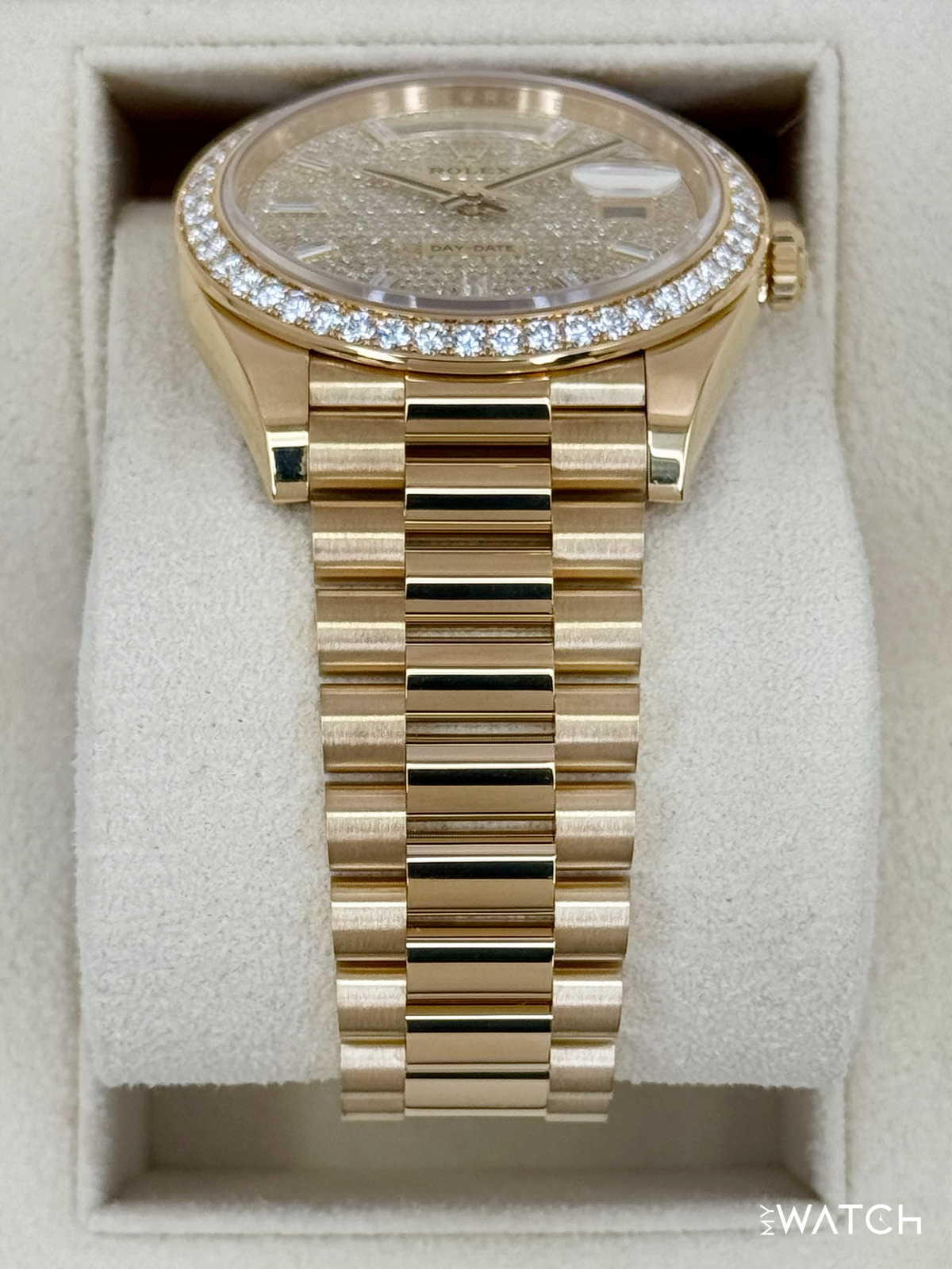 2024 Rolex Day-Date 40mm 228348RBR Diamond Paved Dial