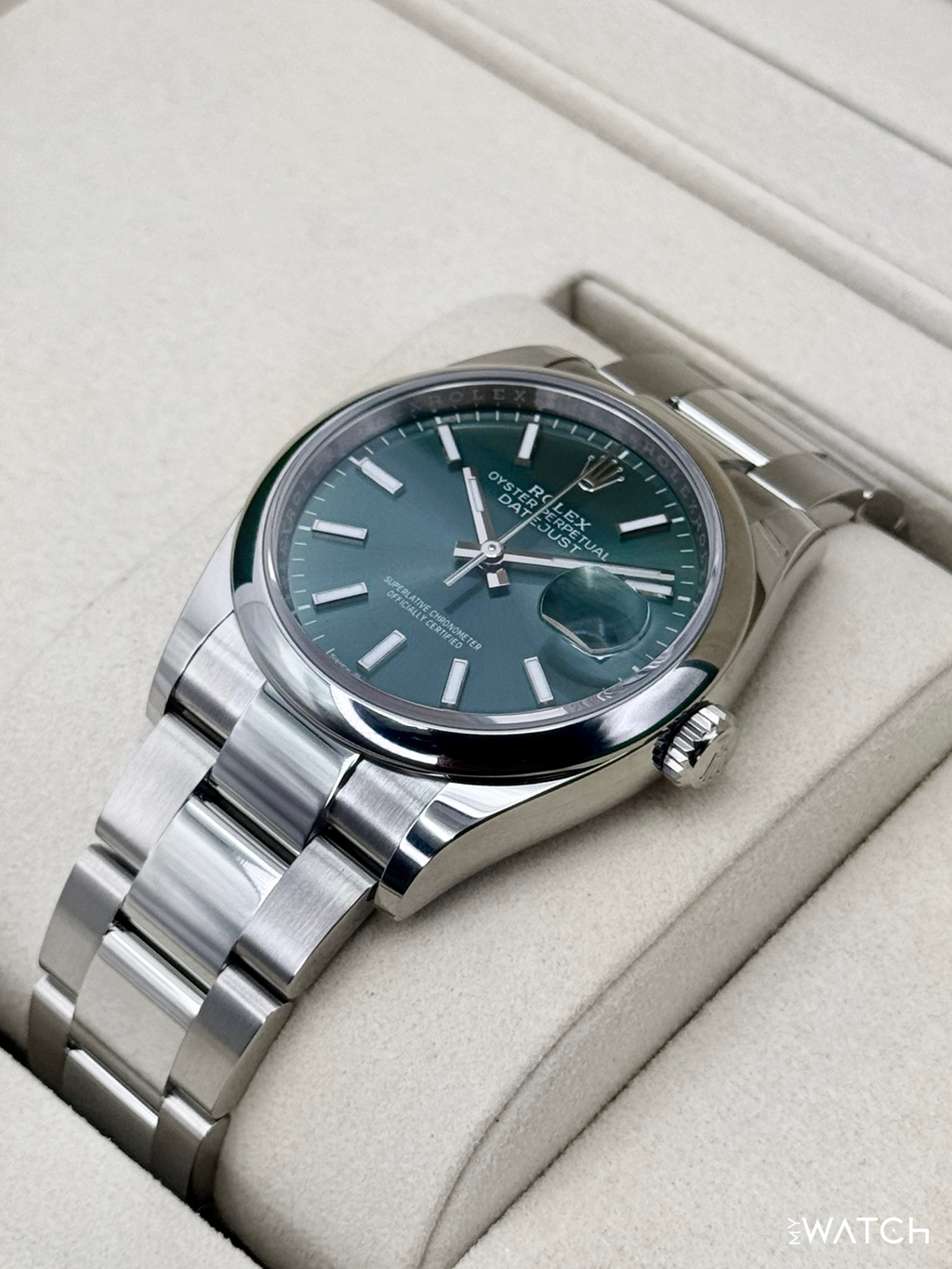 NEW 2026 Rolex Datejust 36mm 126200 Oyster Mint Green Dial