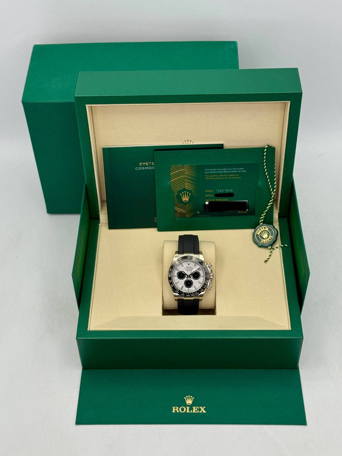 NEW 2026 Rolex Daytona 40mm 126519LN White Gold Oysterflex Meteorite Dial