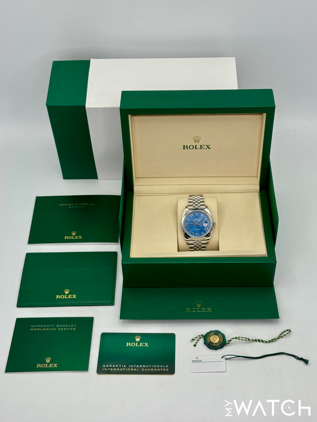 NEW 2026 Rolex Datejust 41mm 126300 Stainless Steel Jubilee Blue Roman Numeral Dial