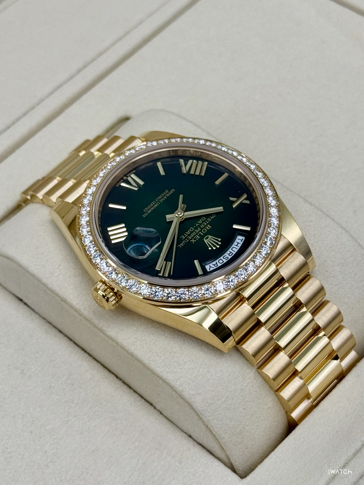 NEW 2026 Rolex Day-Date 40mm 228348RBR Presidential Green Dial