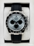 2025 Rolex Daytona 40mm 126519LN White Gold Oysterflex Silver Ghost Dial