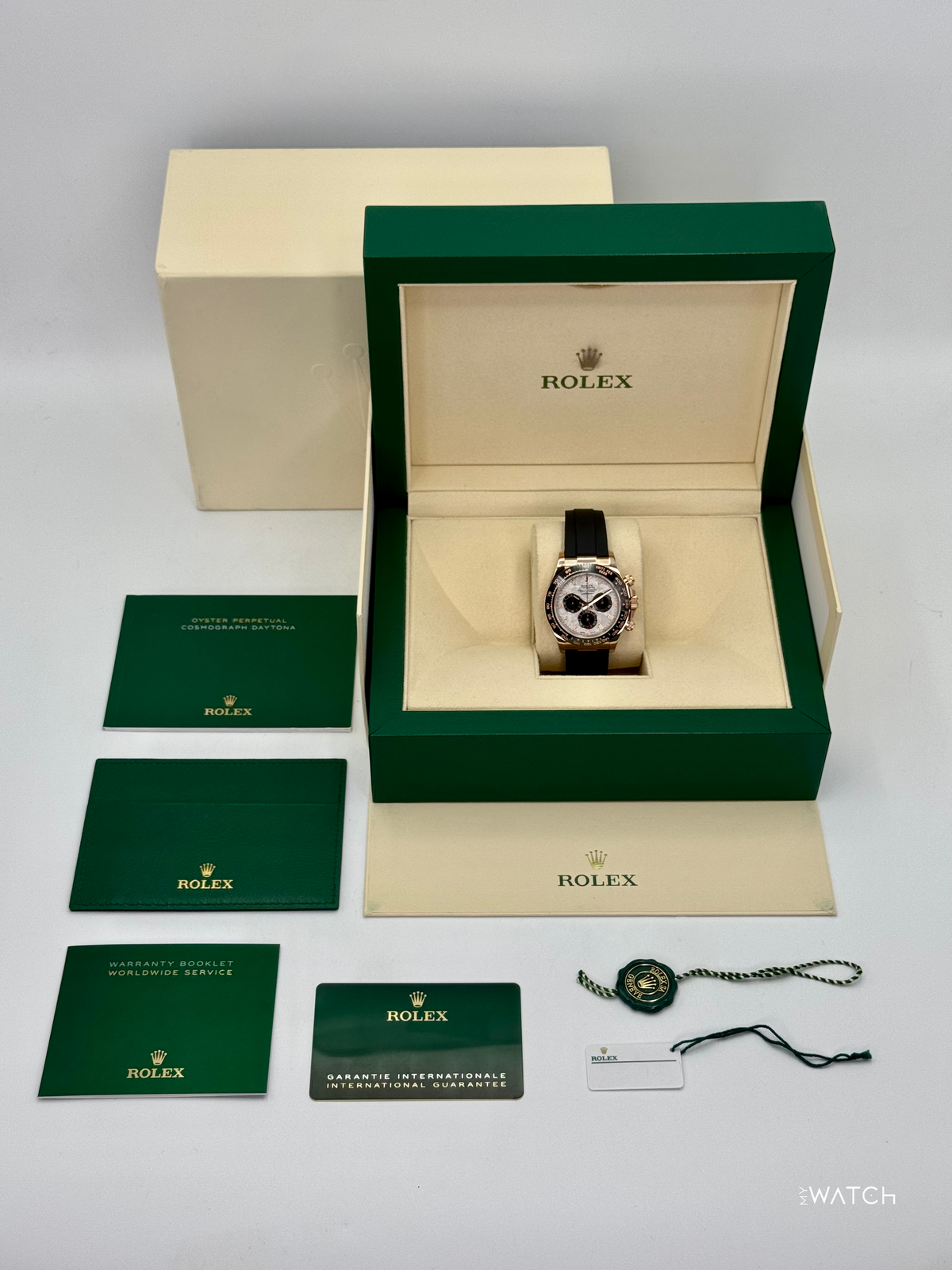 2022 Rolex Daytona 40mm 116515LN Rose Gold Oysterflex Meteorite Dial