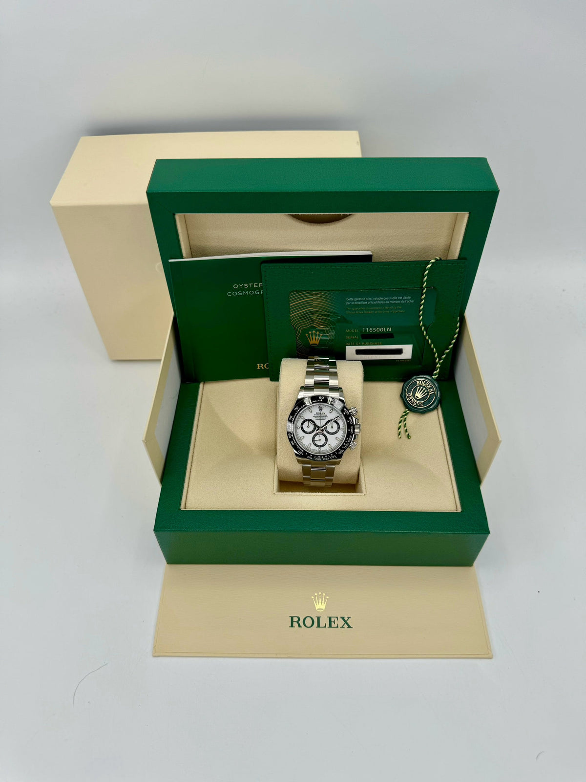 NEW 2022 Rolex Daytona 40mm 116500LN Stainless Steel Panda Dial