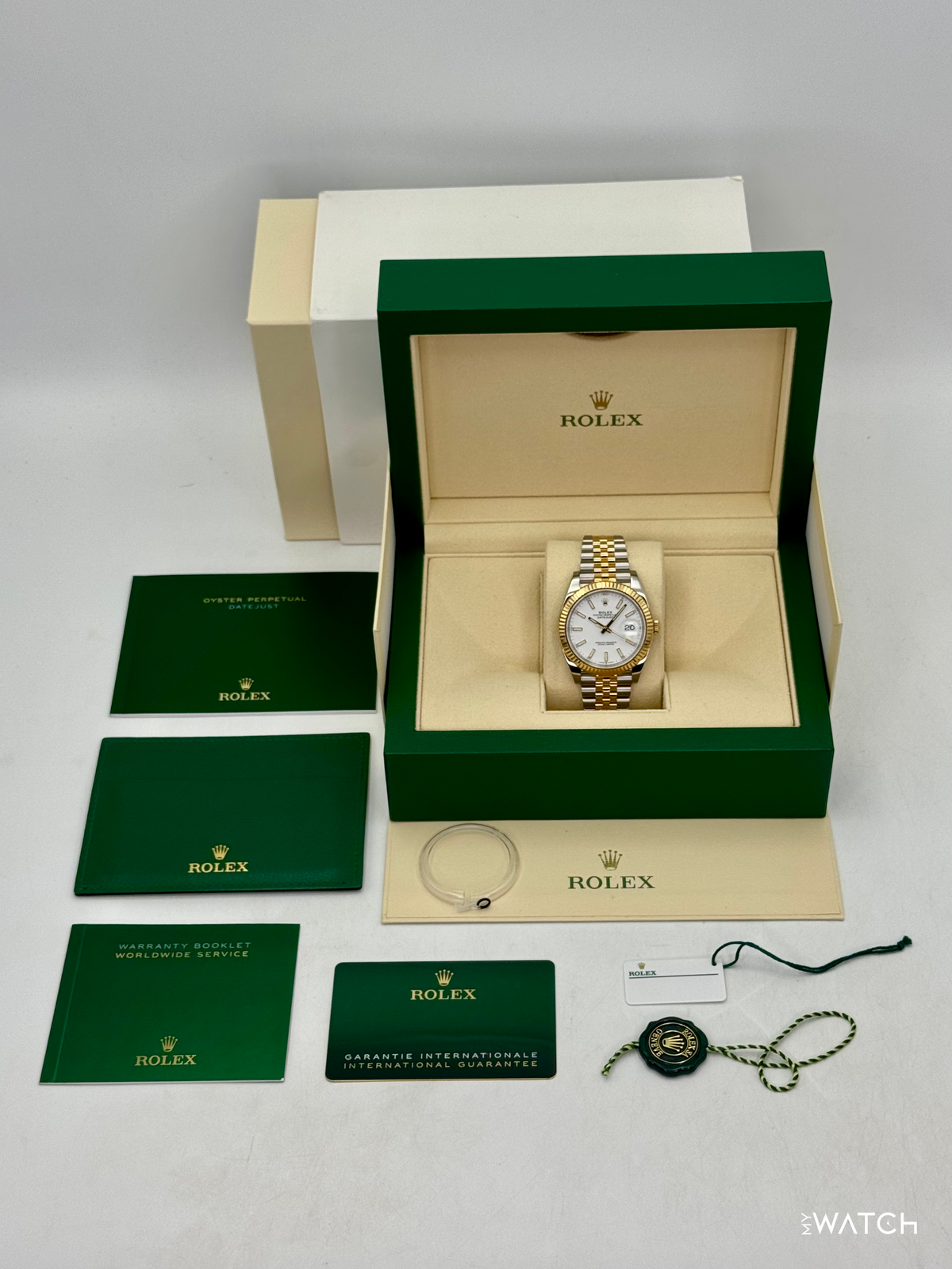 2022 Rolex Datejust 41mm 126333 Two-Tone Jubilee White Dial