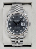NEW 2026 Rolex Datejust 41mm 126334 Stainless Steel Jubilee Rhodium Diamond Dial
