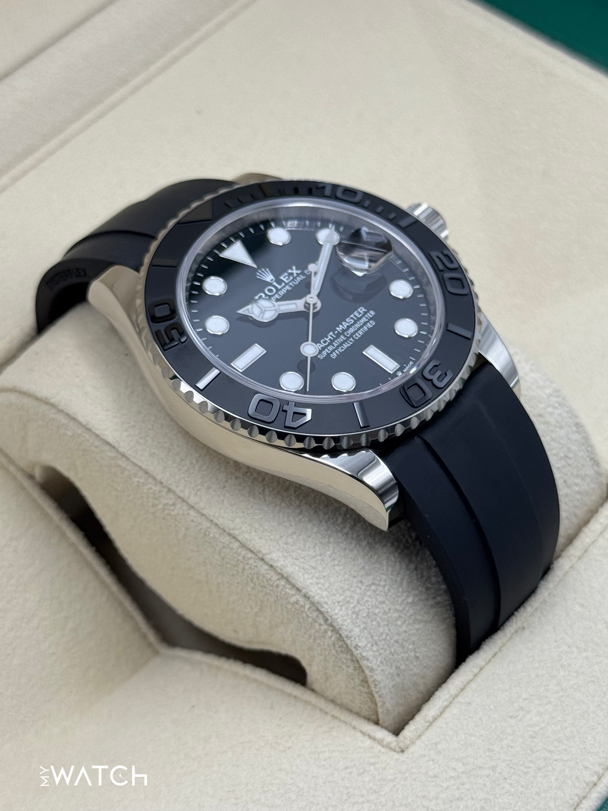 2024 Rolex Yacht-Master 42mm 226659 White Gold Oysterflex Black Dial