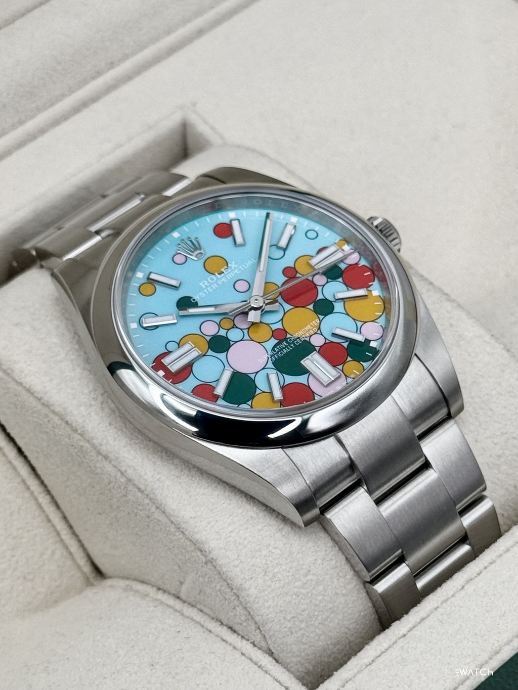 2024 Rolex Oyster Perpetual 41mm 124300 Celebration Dial