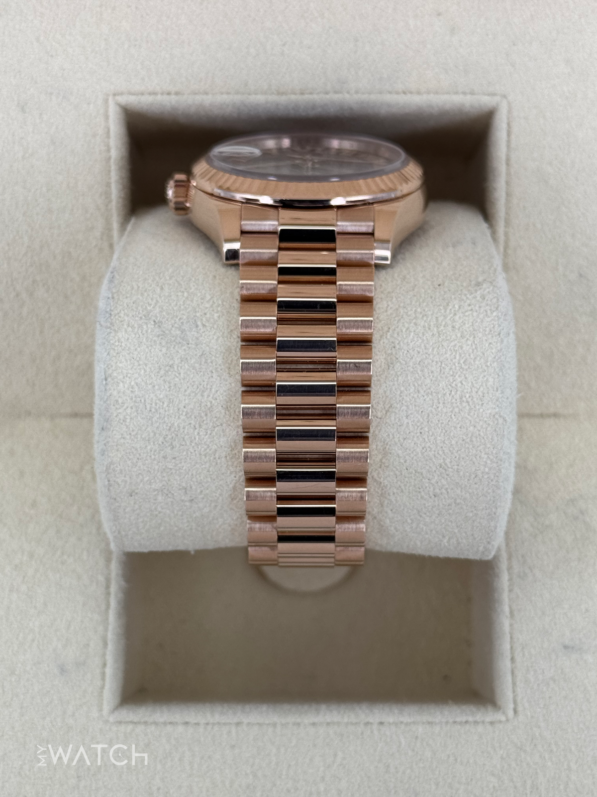 2022 Rolex Datejust 31mm 278275 Rose Gold Chocolate Diamond Dial