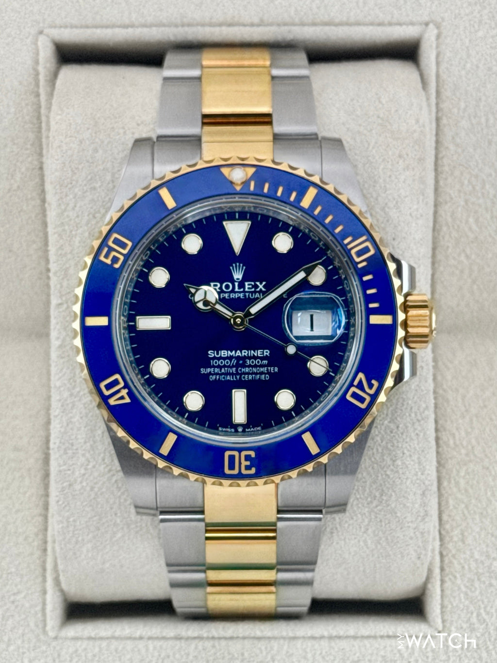 2022 Rolex Submariner "Bluesy" 41mm 126613LB Two-Tone Blue Dial
