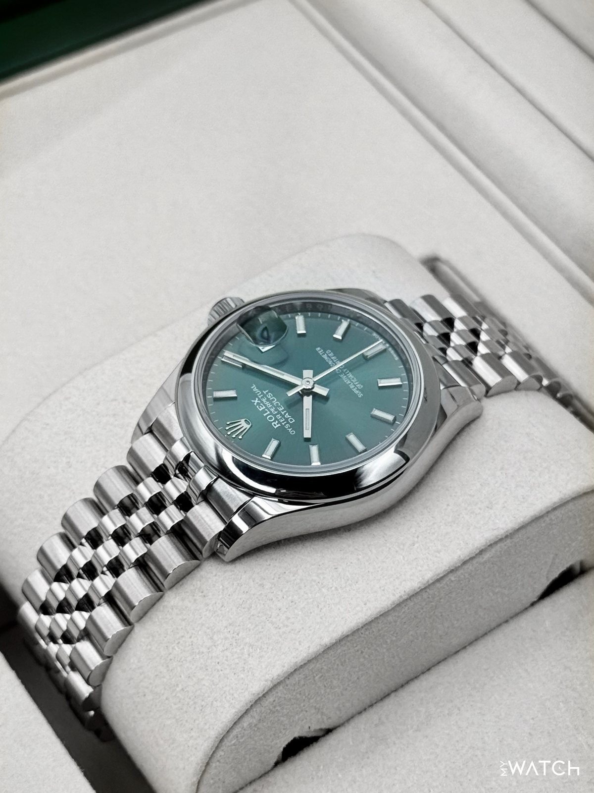 NEW 2026 Rolex Datejust 31mm 278240 Stainless Steel Jubilee Mint Green Dial