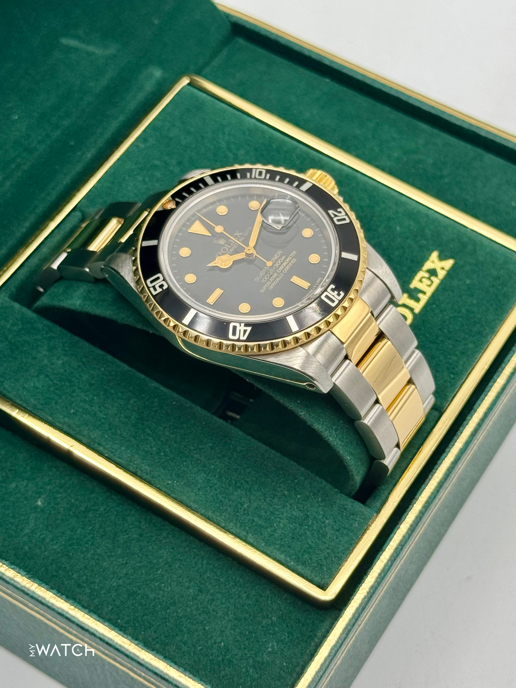 1984 Rolex Submariner 40mm 16803 Two-Tone Black Dial